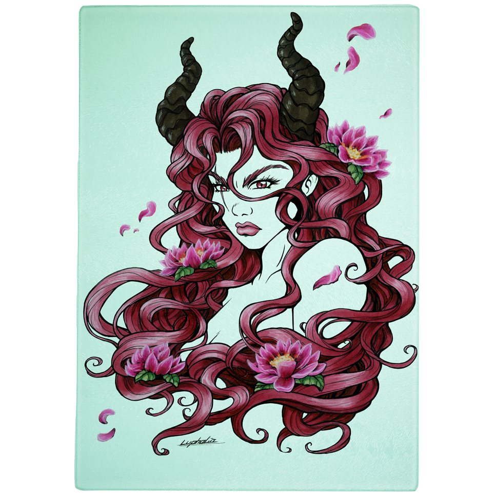 Frühstücksbrett - Luphalia - Demon with Horns